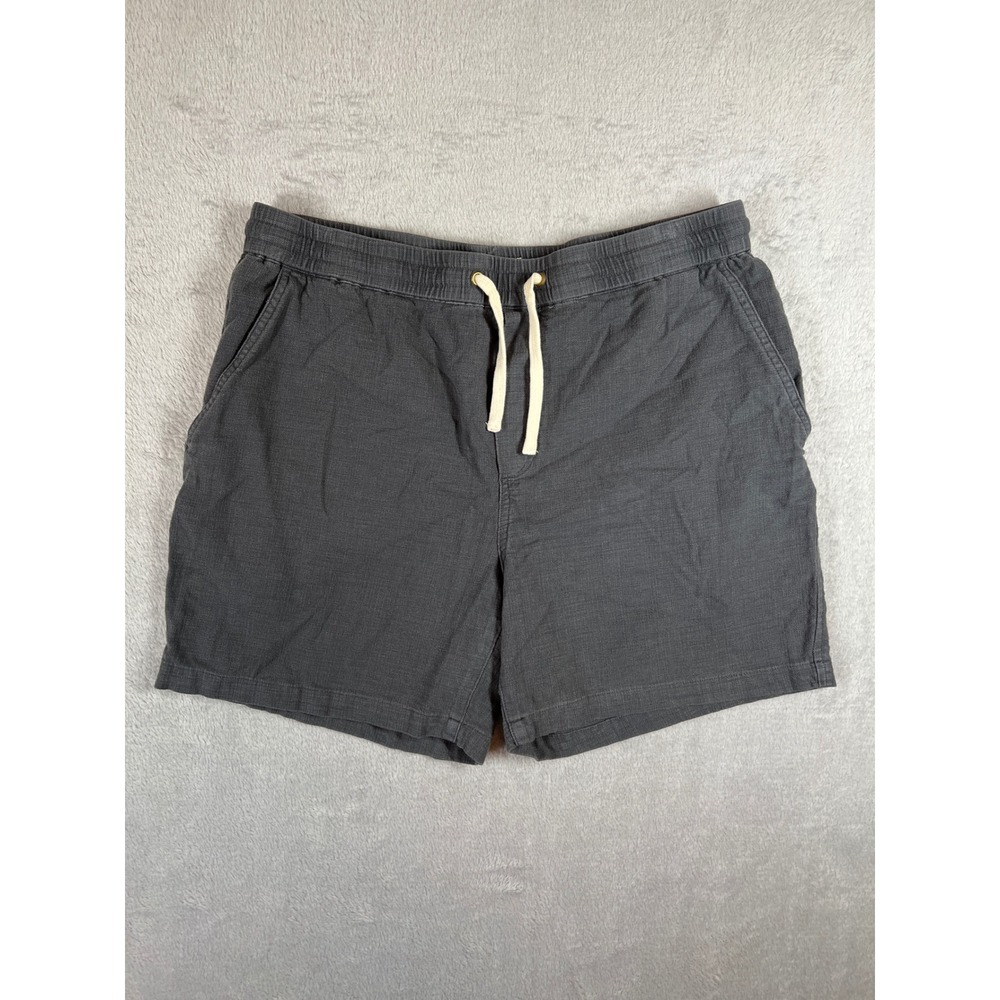 Marine Layer Saturday Shorts Mens Large Grey Elastic Waist Drawstring 19036